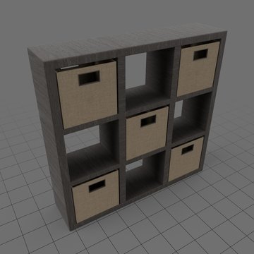 Modern cube bookcase