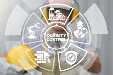 Quality Control Industry Construction Concept.