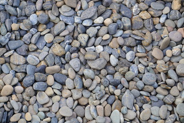 Abstract background with round peeble stones