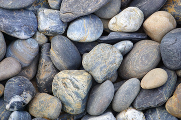 Abstract background with round peeble stones