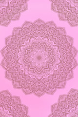 Seamless pattern with mandala element. Vintage decorative elements.  Islam, Arabic, Indian, Ottoman motifs.