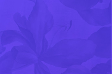 Floral vintage seamless pattern on blue background