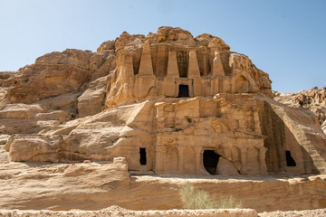 Another view of Petra a historical and archaeological city in southern Jordan