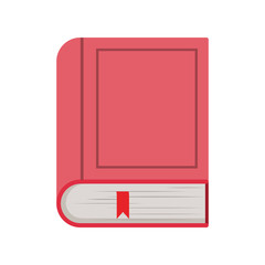 Isolated closed book design vector illustration