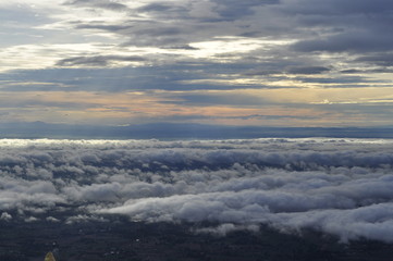 clouds over the sea