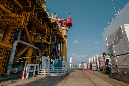 Deck of FPSO vessel