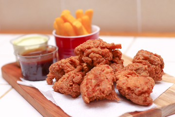 Crispy fried chicken 