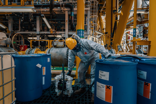 Employee working in FPSO vessel