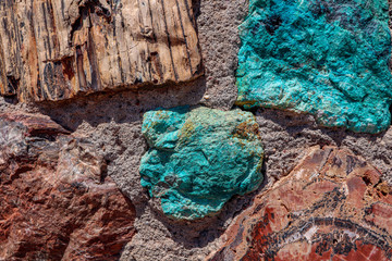 Holbrook Arizona Petrified Wood Rock Wall