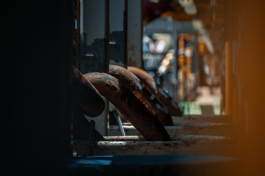 View of anchor chain