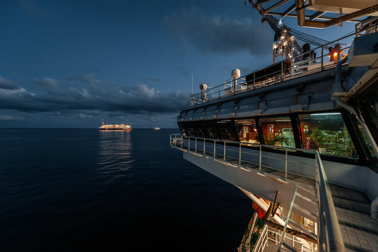 Cabin of ship at dawn