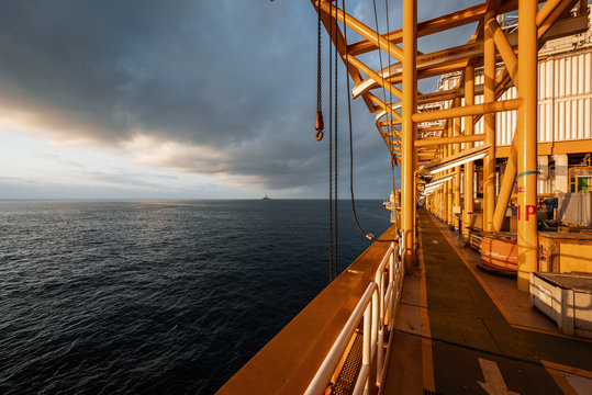 View from ship to open sea