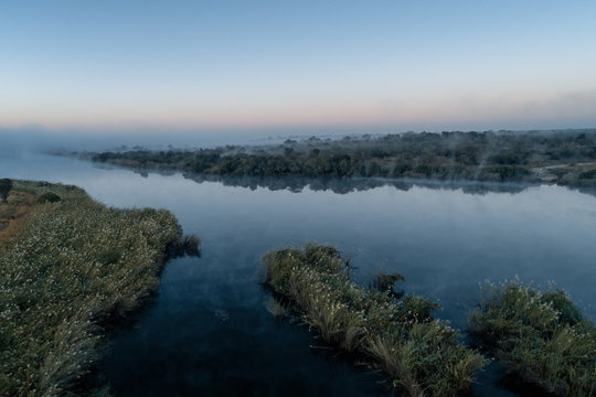 Sunrise at Cubango river