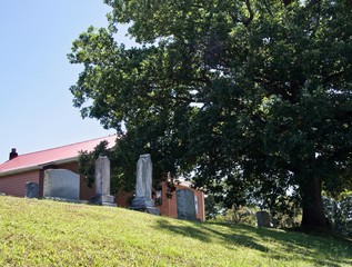 Country Cemetery near a Church in North Carolina