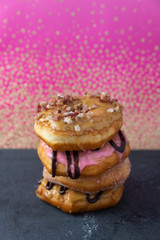 Colorful Doughnut Stack