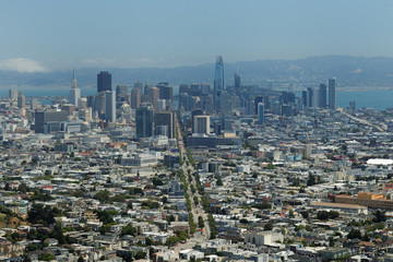 san francisco skyline from twin peaks