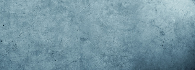 Wide blue textured concrete background