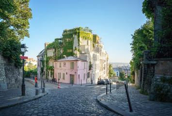 quarter Montmartre in Paris, France