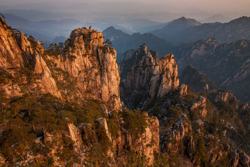 The Monkey(Rock) Watches the World, Huangshan National park, China.