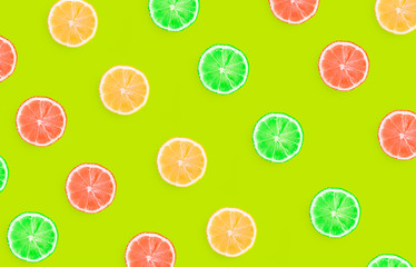 orange piece pattern on a colored background