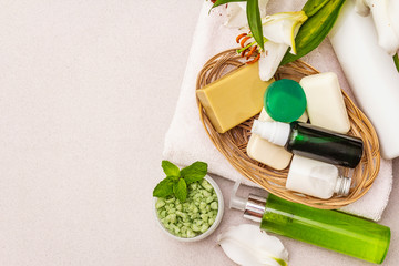 Healthy and beauty spa flower concept