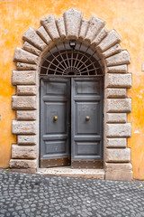 Old and beautiful ornate door