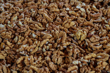 Background of purified walnut kernels. For design.