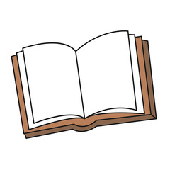 School textbook in Doodle style. Vector illustration.