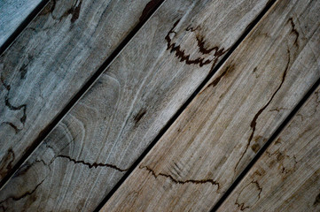 Obraz premium Cose-up texture of a natural woodgrain pattern in boards