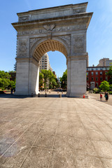 Fototapeta na wymiar Washington square arch in Manhattan, NYC
