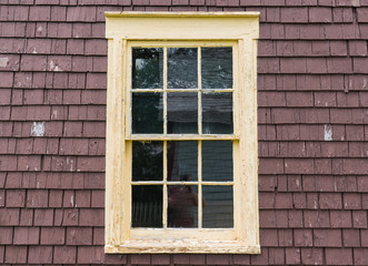 Fototapeta na wymiar Old Weathered Window Frame