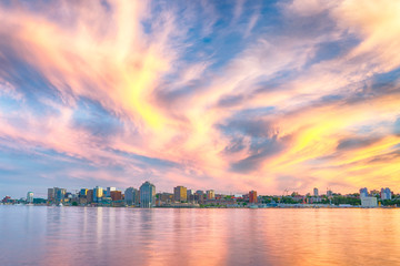 Halifax, Nova Scotia Skyline at Sunset - obrazy, fototapety, plakaty