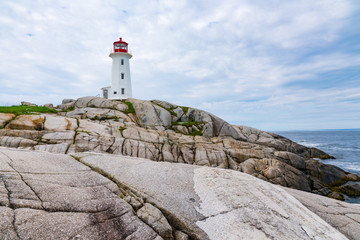 Fototapeta na wymiar Peggy's Point Lighthouse, Nova Scotia, Canada