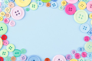Colorful plastic buttons
