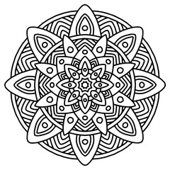 Fototapeta premium Mandala Ausmalbild ausmalen