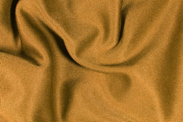 Fabric texture background golden color
