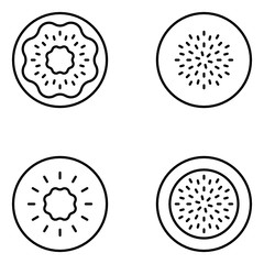 Veggie Garden Line Icon Set