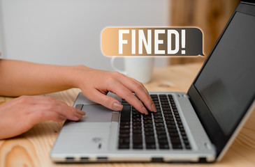 Word writing text Fined. Business photo showcasing clarify beer by causing precipitation of...