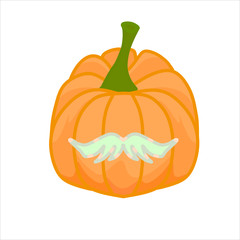 Cute and Unique Pumpkin Vector Illustrations on White Background