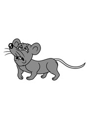 müde maus ratte traurig erschöpft angestrengt lustig klein süß niedlich comic cartoon clipart design mäuschen