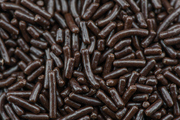 Close Up of Dutch Chocolate Sprinkles