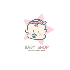 baby graphic icon symbol logo