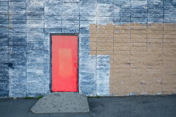 Red Door Blue Wall