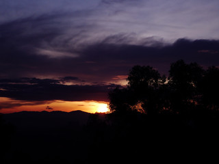 Twilight during sunrise