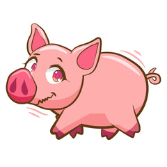 pig vector graphic clipart