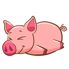 pig vector graphic clipart design