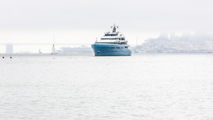 Super-Yacht Bathed in a Luxury of Fog