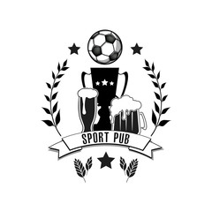 Logo soccer sport pub