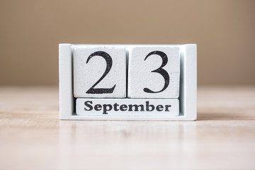 23 September of calendar wooden, the national holiday of the Kingdom of Saudi Arabia