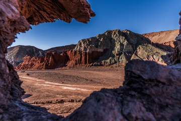 The Valle de Arco Iris or Rainbow Valley in the Atacama desert near San Pedro de Atacama, Chile. © Bryan